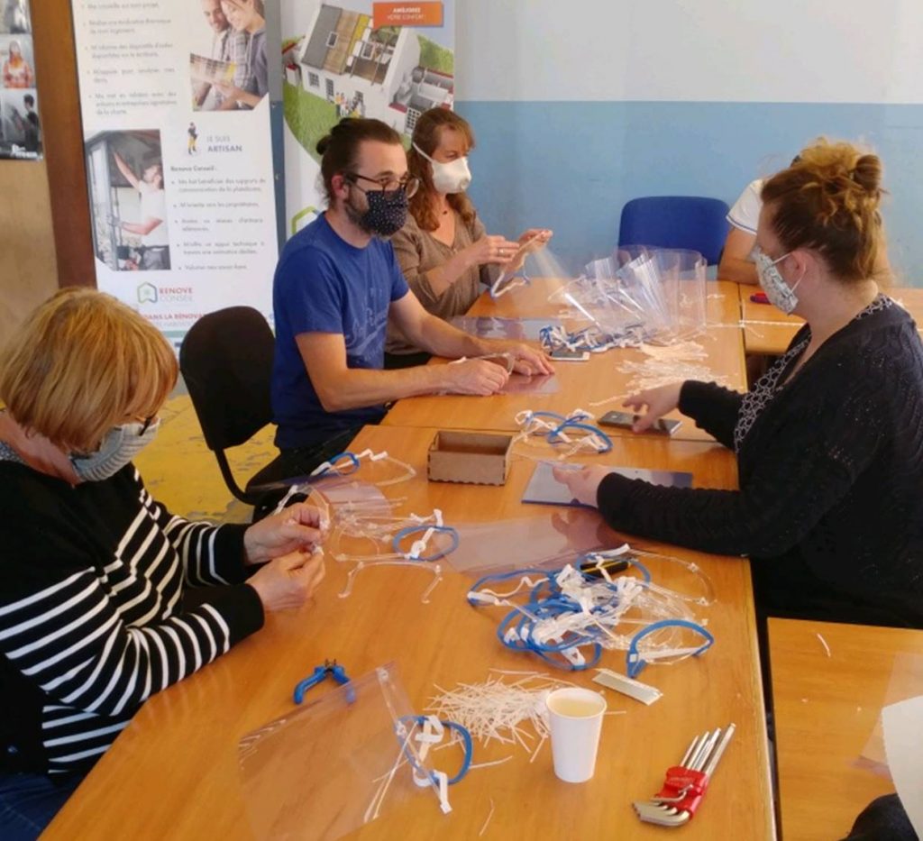 fabrication des visières de protection