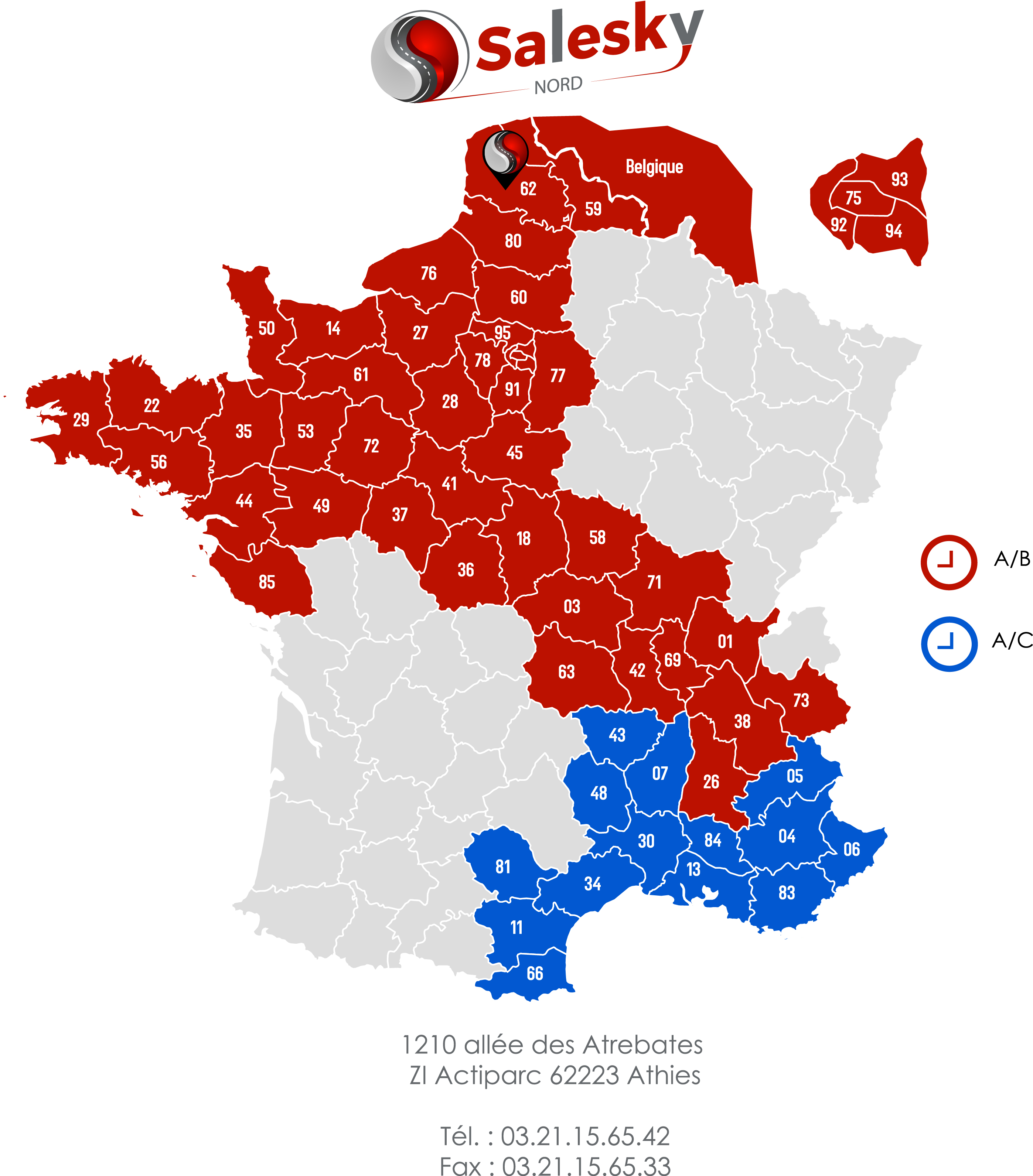 Plan de transport Salesky Nord