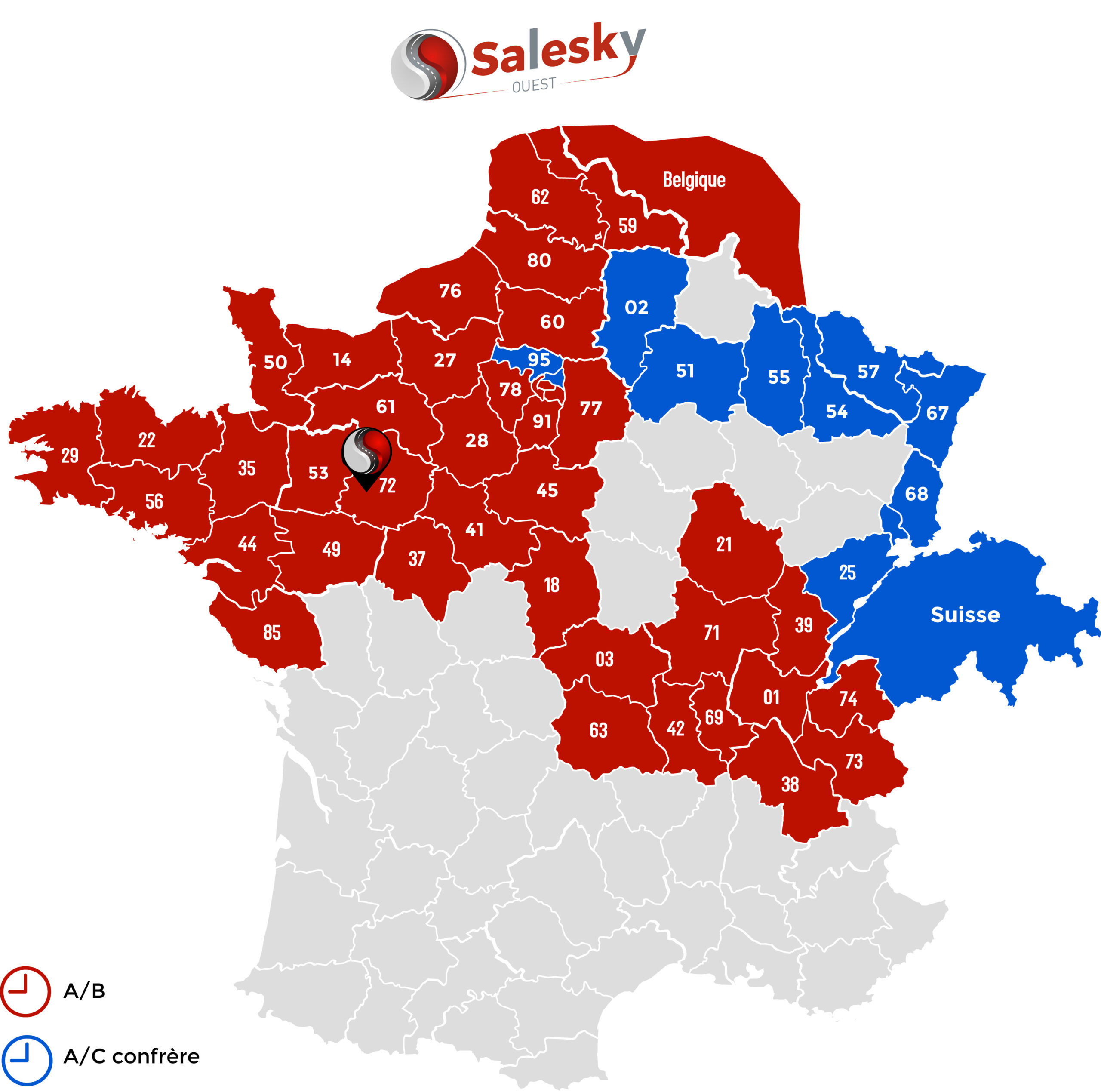 Plan de transport Salesky Ouest